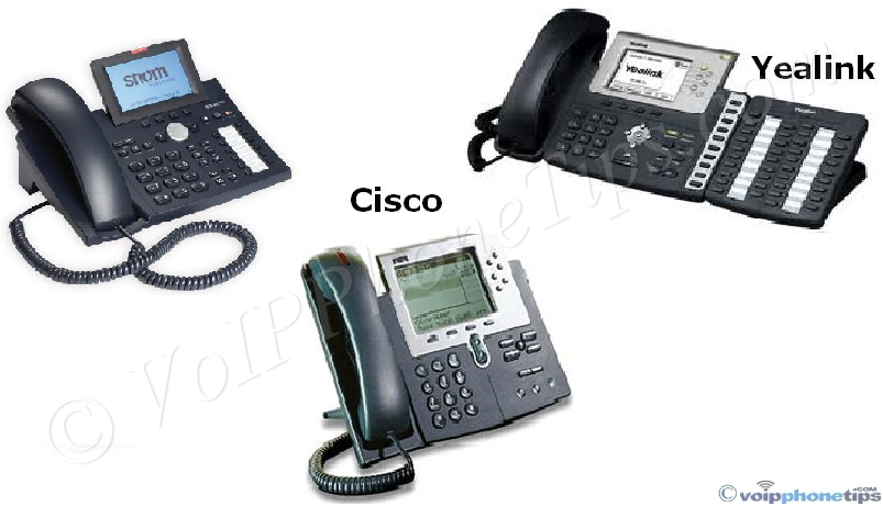 Snom, Cisco, Yealink Broadband VoIP Phones